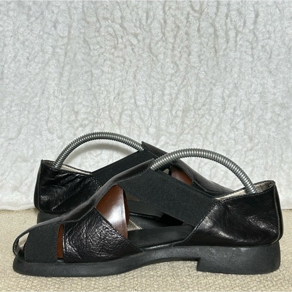 Aerosoles Womens Black/Brown Leather SlipOn Casual Sandals Shoes SZ US 6.5 - Picture 7 of 12